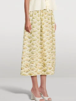 Marcie Maxi Skirt In Floral Print