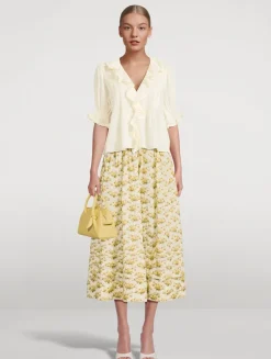 Marcie Maxi Skirt In Floral Print