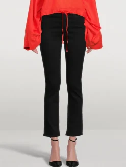 Mari High-Rise Slim Straight Jeans