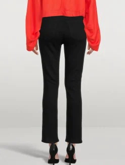 Mari High-Rise Slim Straight Jeans