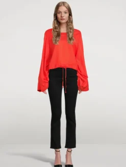 Mari High-Rise Slim Straight Jeans