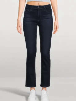 Mari High-Rise Slim Straight Jeans