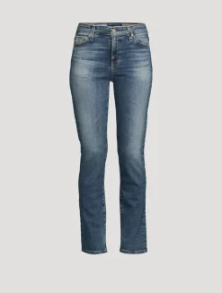 Mari High-Waisted Straight Jeans