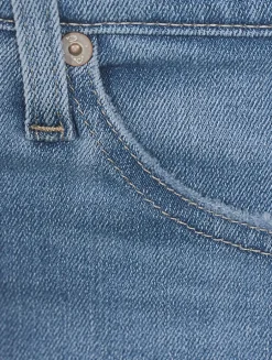 Mari Slim Straight Cropped Jeans