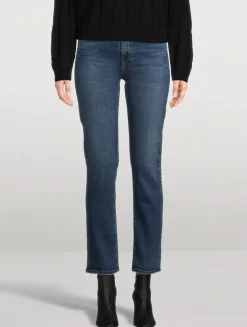 Mari Slim Straight Jeans