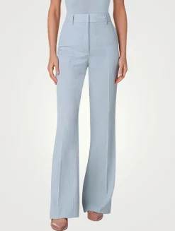 Marilyn Cotton Silk Stretch Bootcut Trousers