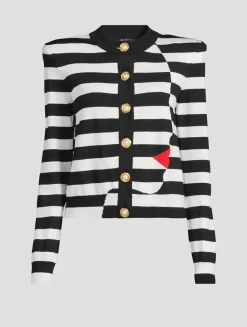 Marinière Jacquard Cardigan