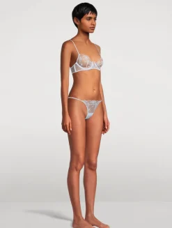 Mathilde Embroidered Demi Plunge Bra