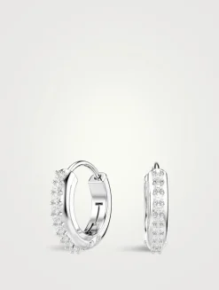 Matrix Crystal Hoop Earrings