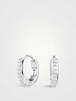 Matrix Crystal Hoop Earrings