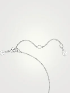 Matrix Crystal Pearl And Crystal Pendant Necklace