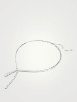 Matrix Mixed Cut Crystal Y Necklace