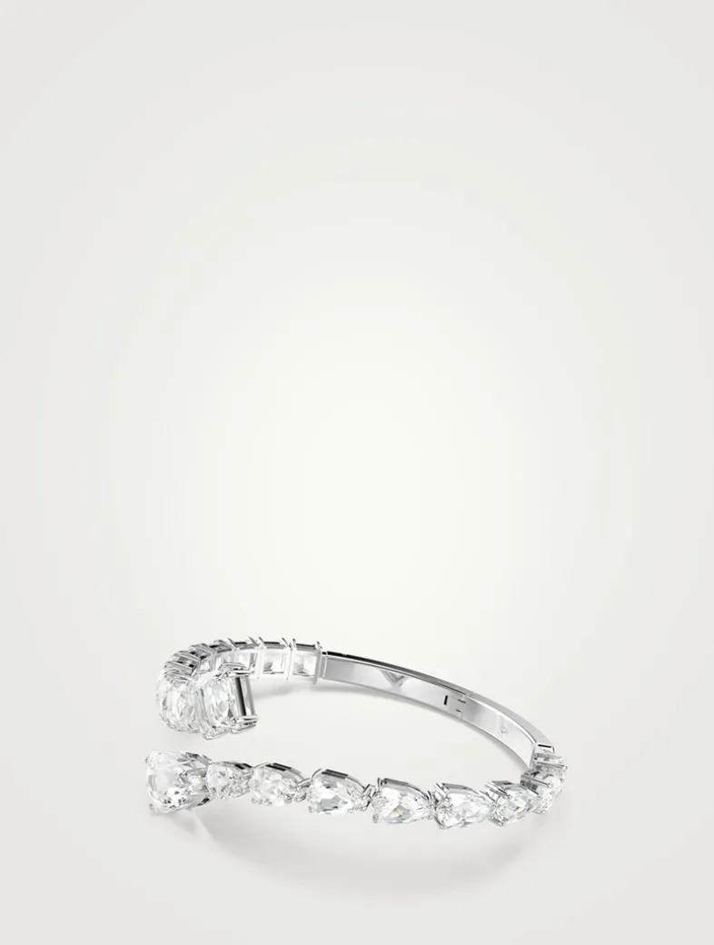 Matrix Mixed Cut Crystal Cuff Bracelet