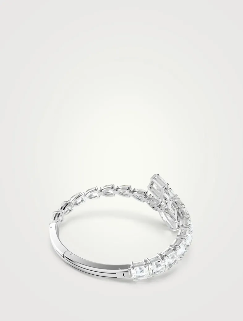 Matrix Mixed Cut Crystal Cuff Bracelet