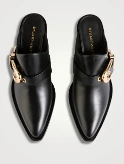 Maven Leather Western Mules