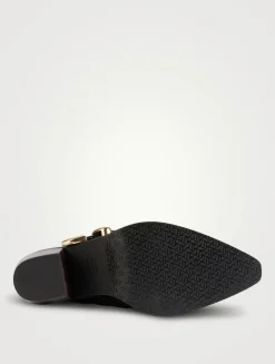 Maven Leather Western Mules