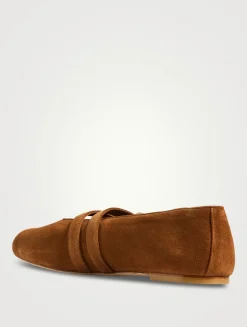 Maven Suede Mary Jane Ballet Flats
