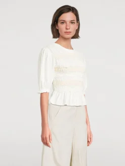 Maxey Smocked T-Shirt