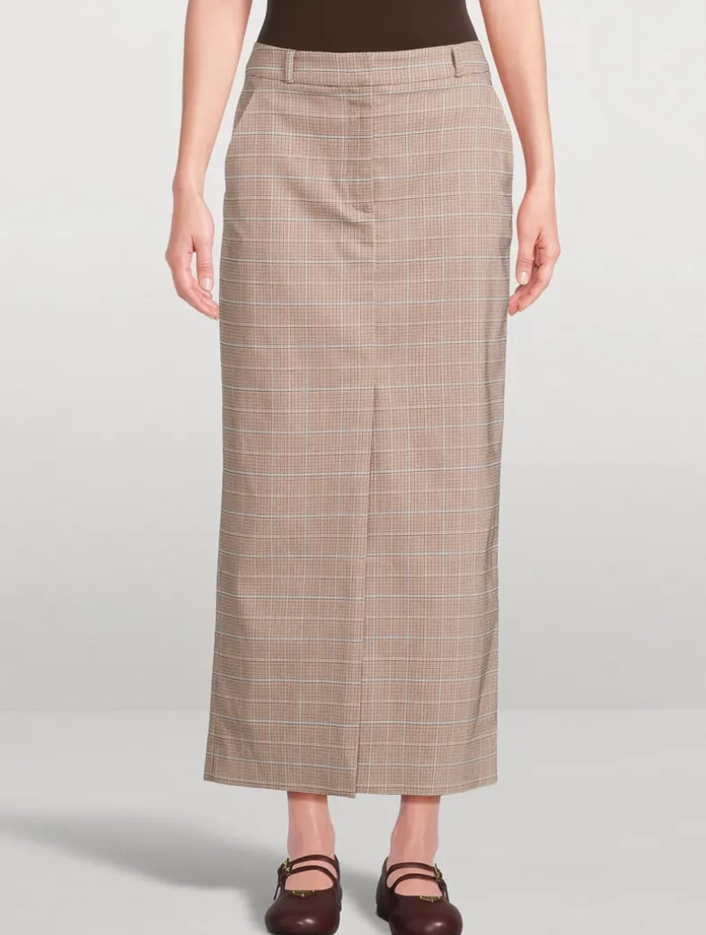 Maxine Plaid Pencil Skirt