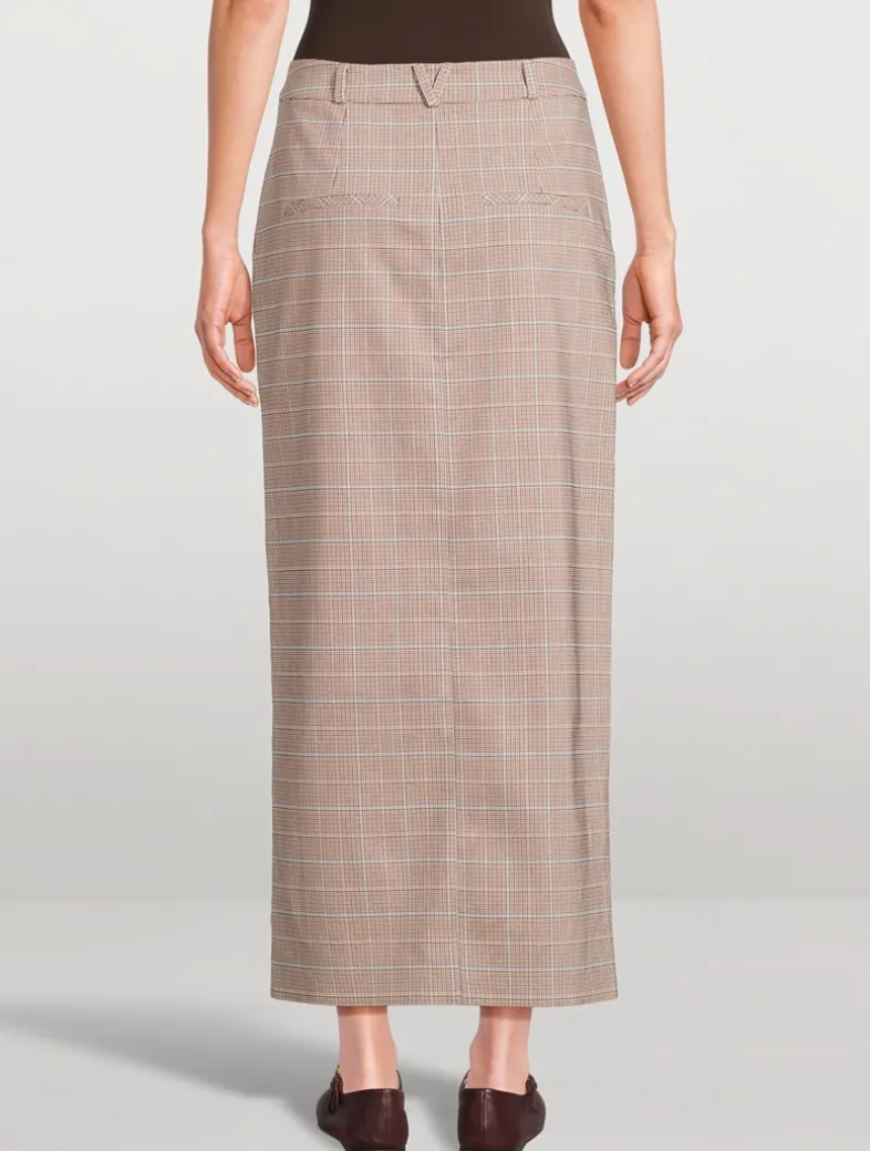 Maxine Plaid Pencil Skirt