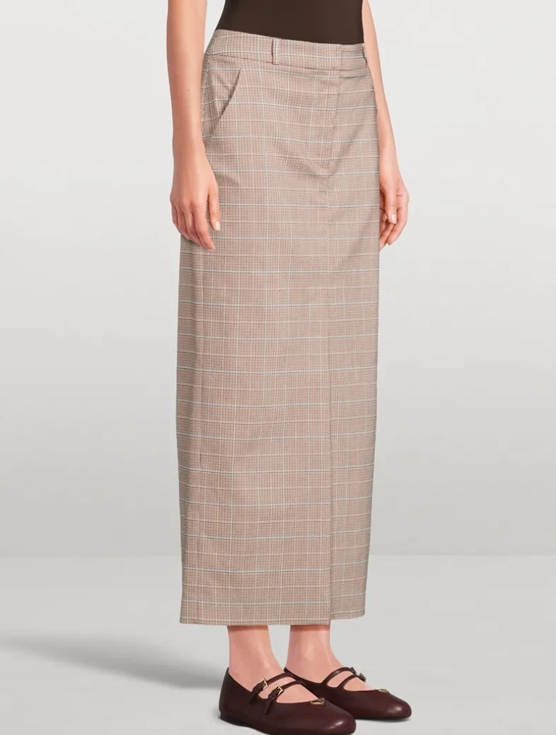 Maxine Plaid Pencil Skirt