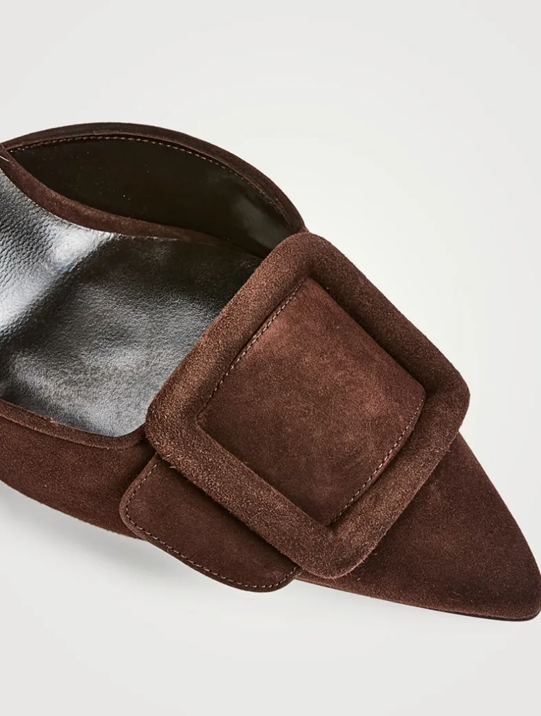 Maysli Suede Slingback Pumps
