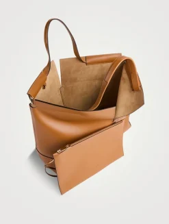 Medium Di Leather Tote Bag