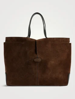 Medium Di Suede Tote Bag