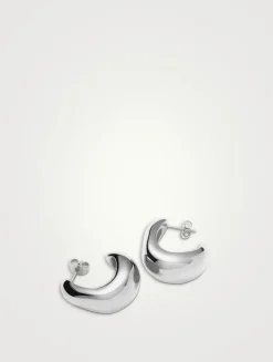 Medium Dome Hoop Earrings