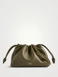 Medium Flamenco Leather Purse With Donut Chain