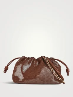 Medium Flamenco Sequin Purse With Donut Chain