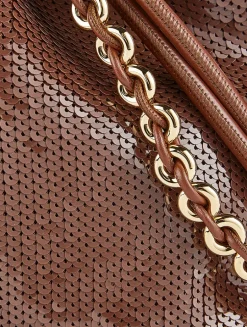 Medium Flamenco Sequin Purse With Donut Chain