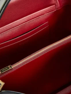 Medium Hug Bicolour Leather Satchel