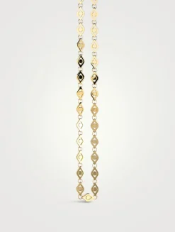 Medium 14K Gold Evil Eye Link Necklace