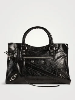 Medium Le City Leather Satchel