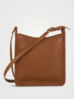 Medium Le Foulonné Leather Crossbody Bag