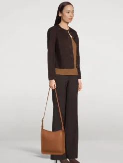 Medium Le Foulonné Leather Crossbody Bag