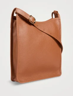 Medium Le Foulonné Leather Crossbody Bag