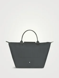 Medium Le Pliage Green Top Handle Bag