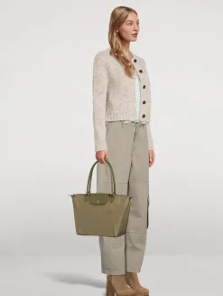 Medium Le Pliage Green Tote Bag