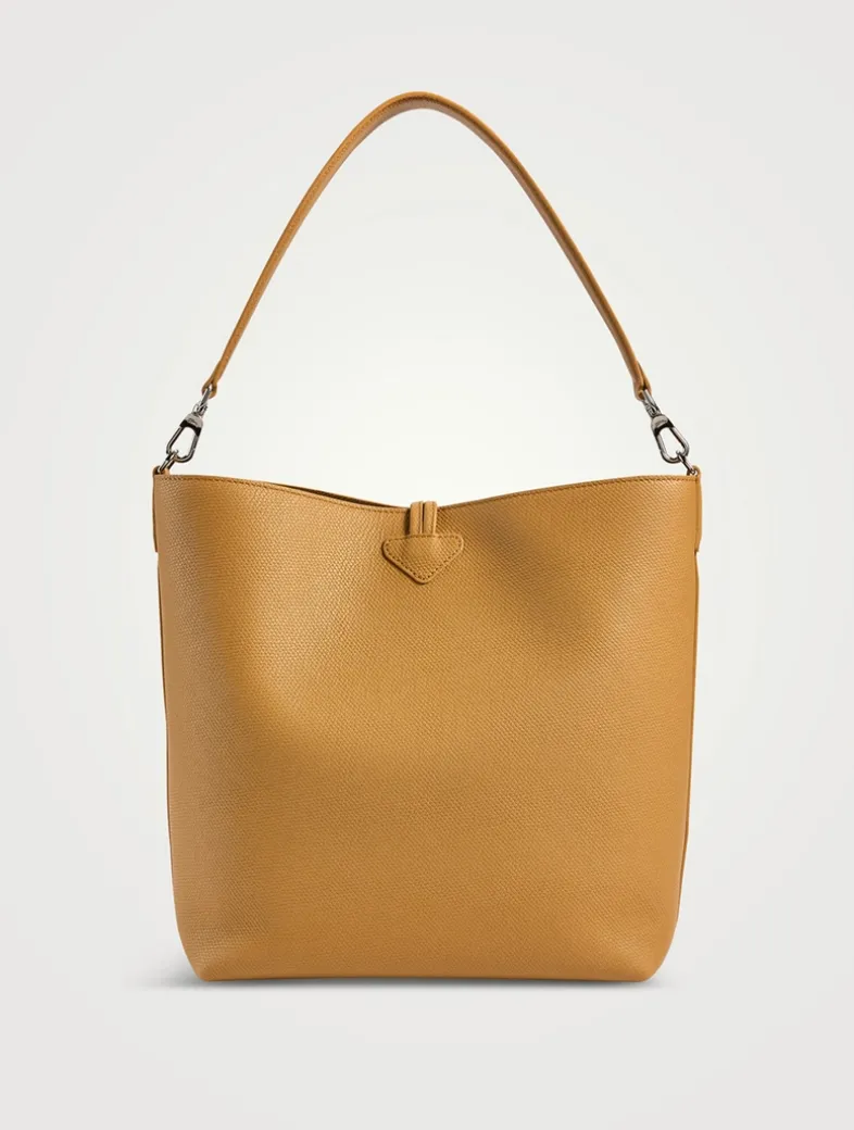 Medium Le Roseau Leather Shoulder Bag