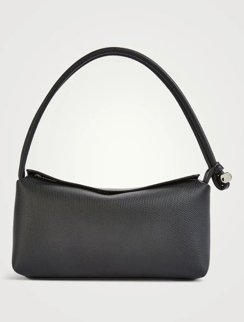 Medium Le Roseau Leather Shoulder Bag