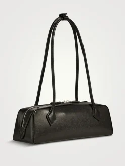 Medium Le Teckel Leather Shoulder Bag