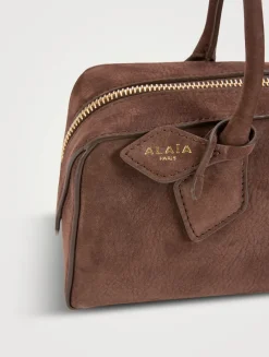 Medium Le Teckel Suede Shoulder Bag