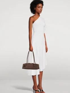 Medium Le Teckel Suede Shoulder Bag