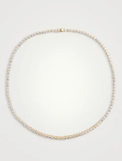 Medium Matrix Crystal Tennis Necklace