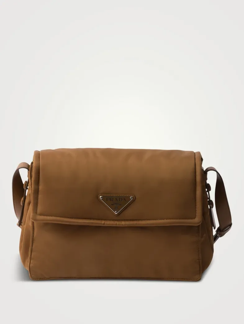 Medium Padded Re-nylon Shoulder Bag