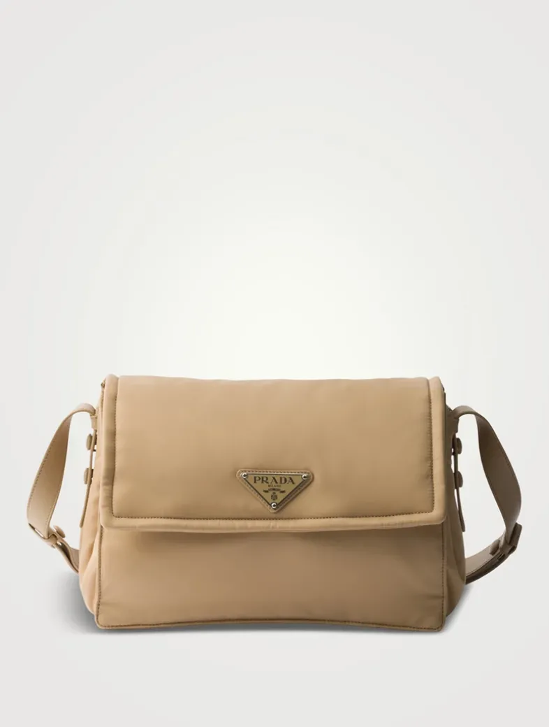 Medium Padded Re-nylon Shoulder Bag