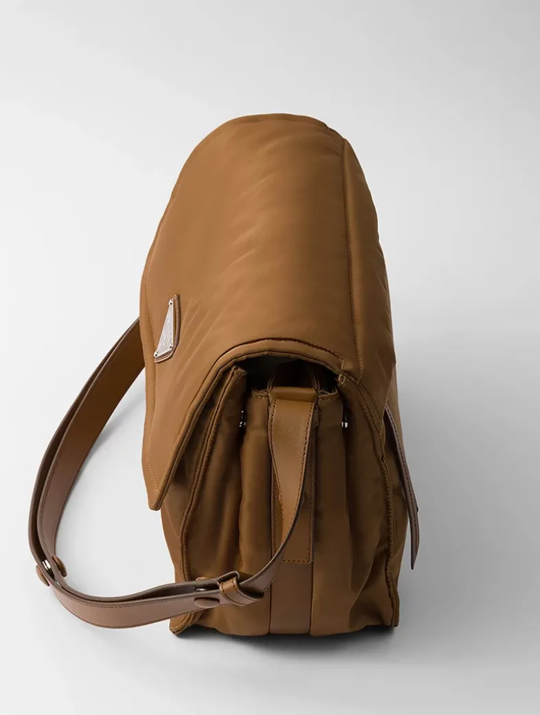 Medium Padded Re-nylon Shoulder Bag