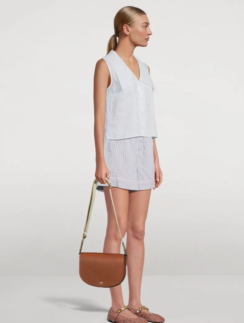 Medium Épure Leather Crossbody Bag